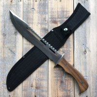 RVS machete (40 cm) met houten