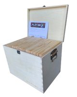 PlayBrix 1000st plankjes in houten kist.