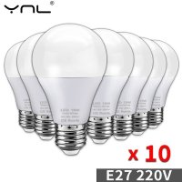 10x E27 warm/koud ledlampen