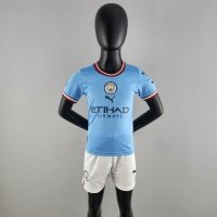 Manchester City thuis shirt kinder tenue