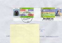 Poststukken met provinciezegels in paren