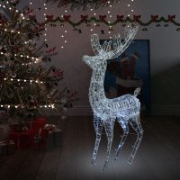 VidaXL Kerstdecoratie rendier 250 LED\'s koudwit
