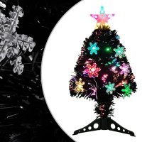 VidaXL Kerstboom met LED-sneeuwvlokken 64 cm