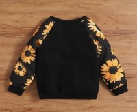 Sweater met bloemen -lange mouwen -9/12mnd-nieuw
