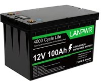 LANPWR 12V 100Ah LiFePO4 Lithium Battery