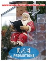 Noordwijk den haag kerstman in arrenslee