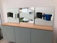 3decoratieve spiegels in zeer goede staat