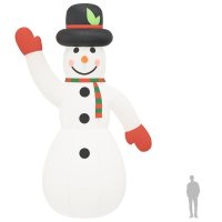 VidaXL Sneeuwpop opblaasbaar met LED\'s 1000
