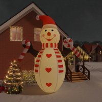 VidaXL Sneeuwpop opblaasbaar met LED\'s 630