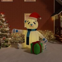 VidaXL Kerstbeer met LED\'s opblaasbaar 240