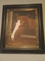 Paarden schilderij van L.jacops