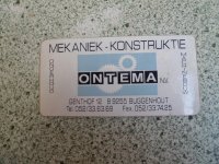 Sticker mekaniek-construktie ONTEMA buggenhout