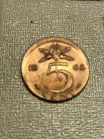 5 cent 1966 Juliana Nederland MISSLAG