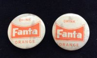 Speld/Button drink Fanta opdruk in oranje