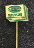 Speld NANETTE Salami (Groen op goudkleurige