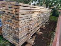 Nieuwe houten balken 14,5cm op 6cm