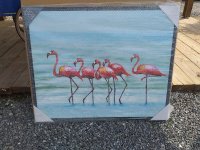 Moderne schilderij  Flamingo\'s