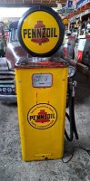 Pennzoil benzinepomp garage showroom decoratie benzine