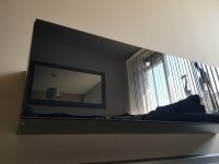 NIEUW Zwevend tv-meubel Bobbie 180cm zwart