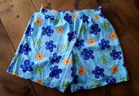 Vintage fleurige korte broek / short