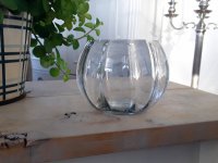 Waxinelichthouder / potje van glas 
