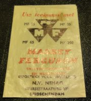Massey Ferguson Oud Suikerzakje +/- uit