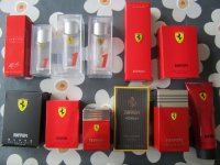 Ferrari Parfumflesjes (leeg) + verpakking