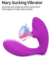 Twee in een sucking vibration vibrator