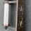 Kleinere gietijzeren raam thermometer donkerbruin TGV20