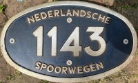 Gevraagd : Nummerplaten van Nederlandse Spoorwegen