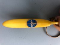 Sleutelhanger Chiquita banaan ( kunststof met
