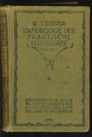 Handboekje der praktische fotografie; W.Idzerda; 1928