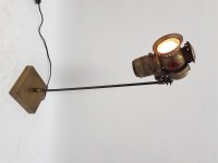 Unieke Antieke Carbidlamp op standaard met