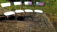 4 Ghrome stoelen met formica uit