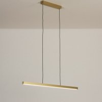 Hanglamp led 90cm goud messing of