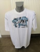 Knap Sportief Wit T-Shirt met Print