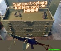 Transport/ opberg koffers voor de MINIMI