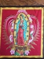 Heilige Maagd Maria Guadalupe met goud