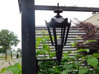 Wandlamp, aluminium  , zwart, tuinverlichting