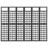 VidaXL Kamerscherm/trellis met 6 panelen 242,5x180