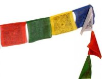 Tibetaanse gebedsvlaggetjes Small, slinger van 10