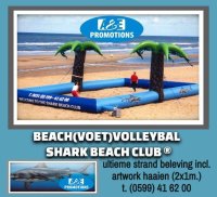 Haai attractie beach volleybal veld gelderland