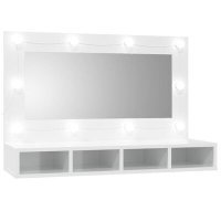 VidaXL Spiegelkast met LED-verlichting 90x31,5x62 cm
