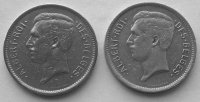 Twee stuks 5 frank 1930 en