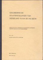 Geschiedenis en staatsinstellingen v Nederland tot