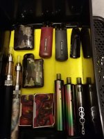 E-sigaret, batterijen, mods en toebehoren.