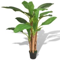 VidaXL Kunst bananenboom plant met pot