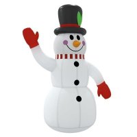 VidaXL Sneeuwpop opblaasbaar met LED\'s 120