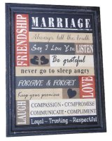 Tekstbord Marriage 