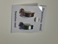 Stainless steel oorbellen gekleurd met schorpioen